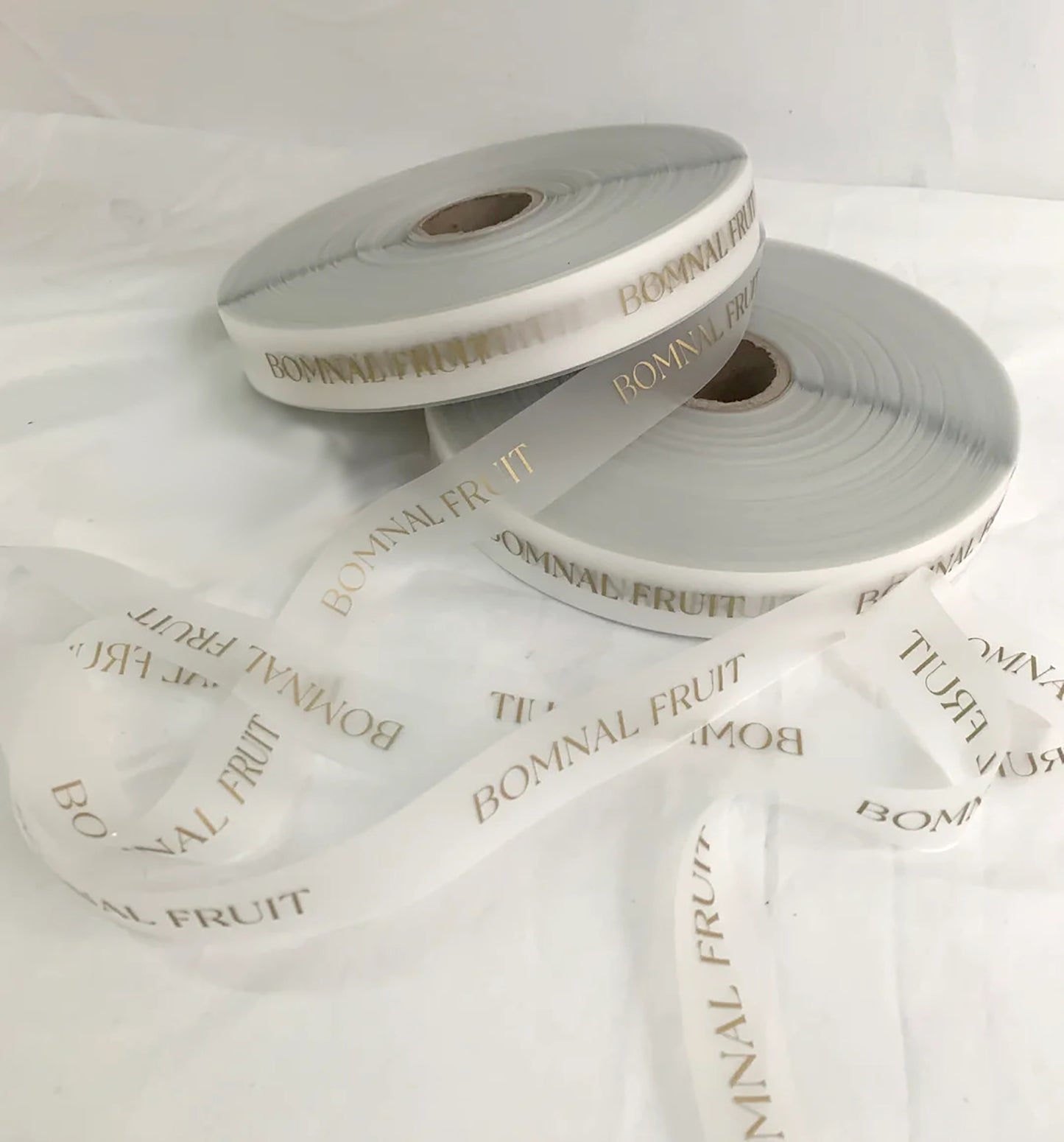 10 yards Matt Ribbon With Custom Logo
