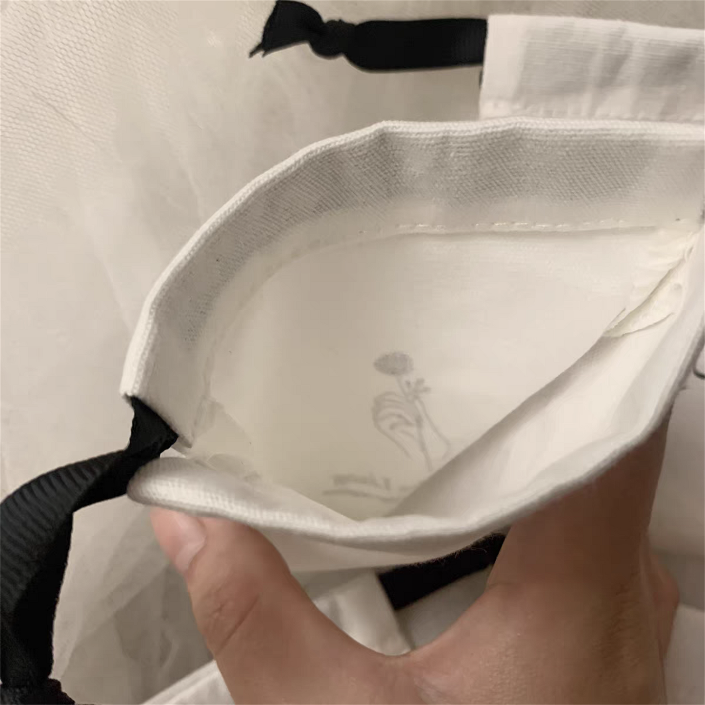 100pcs Custom Logo Cotton Drawstring Jewelry Bags