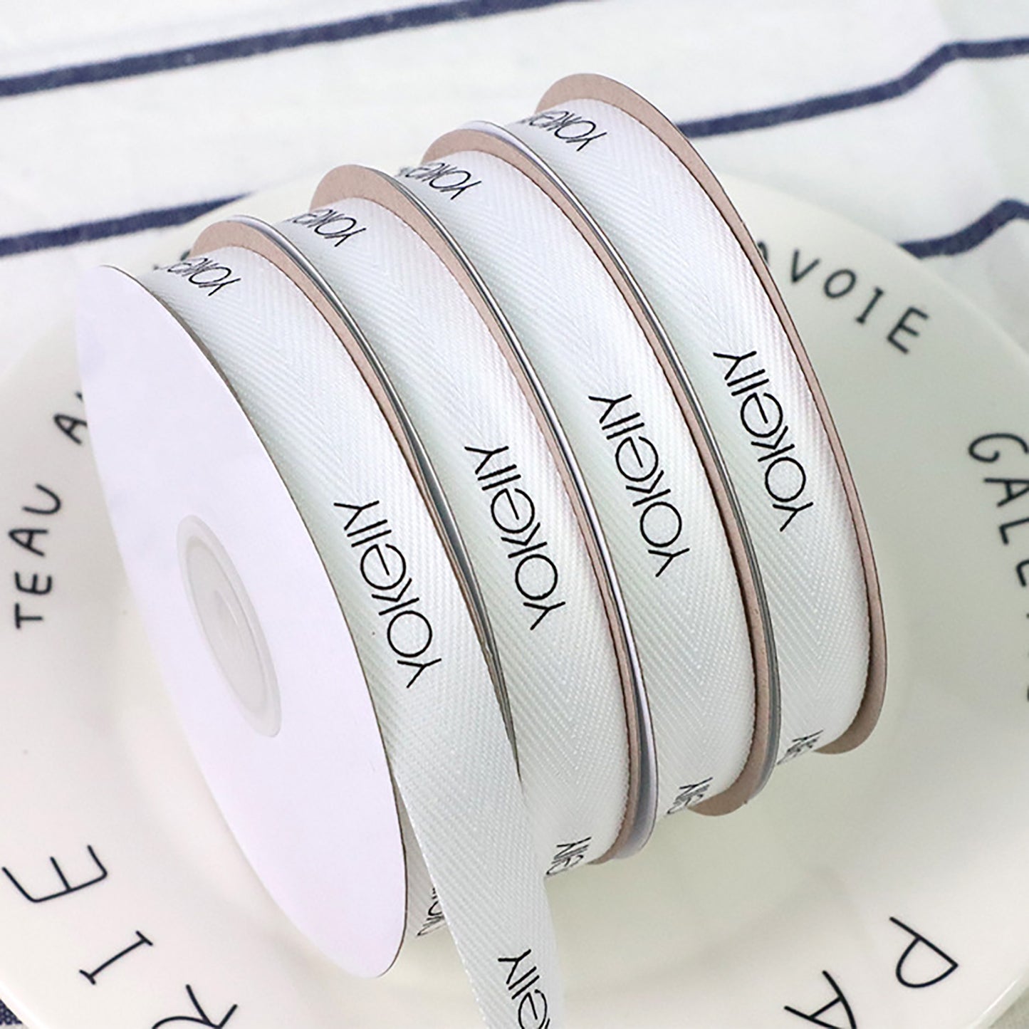 100yards Customized Logo Twill Cotton Ribbons