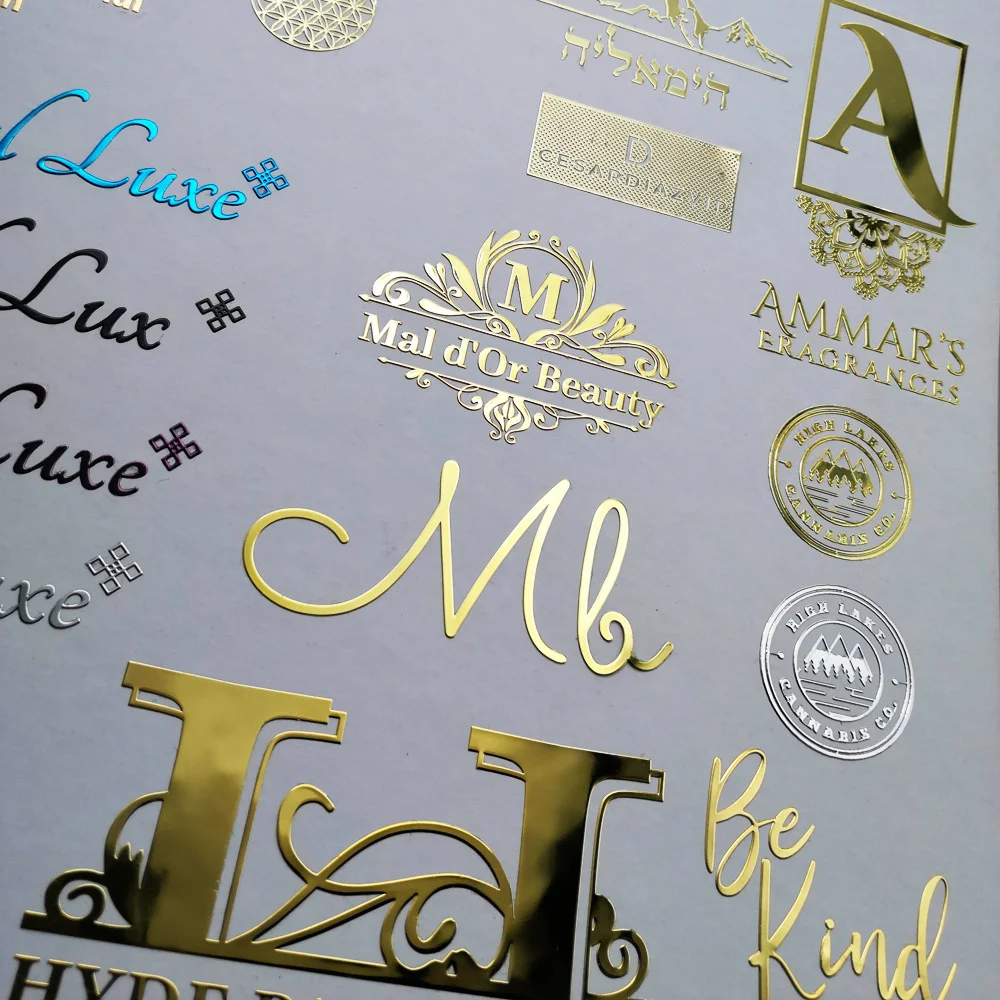 Custom Nickel 3d Logo Transfer stickers