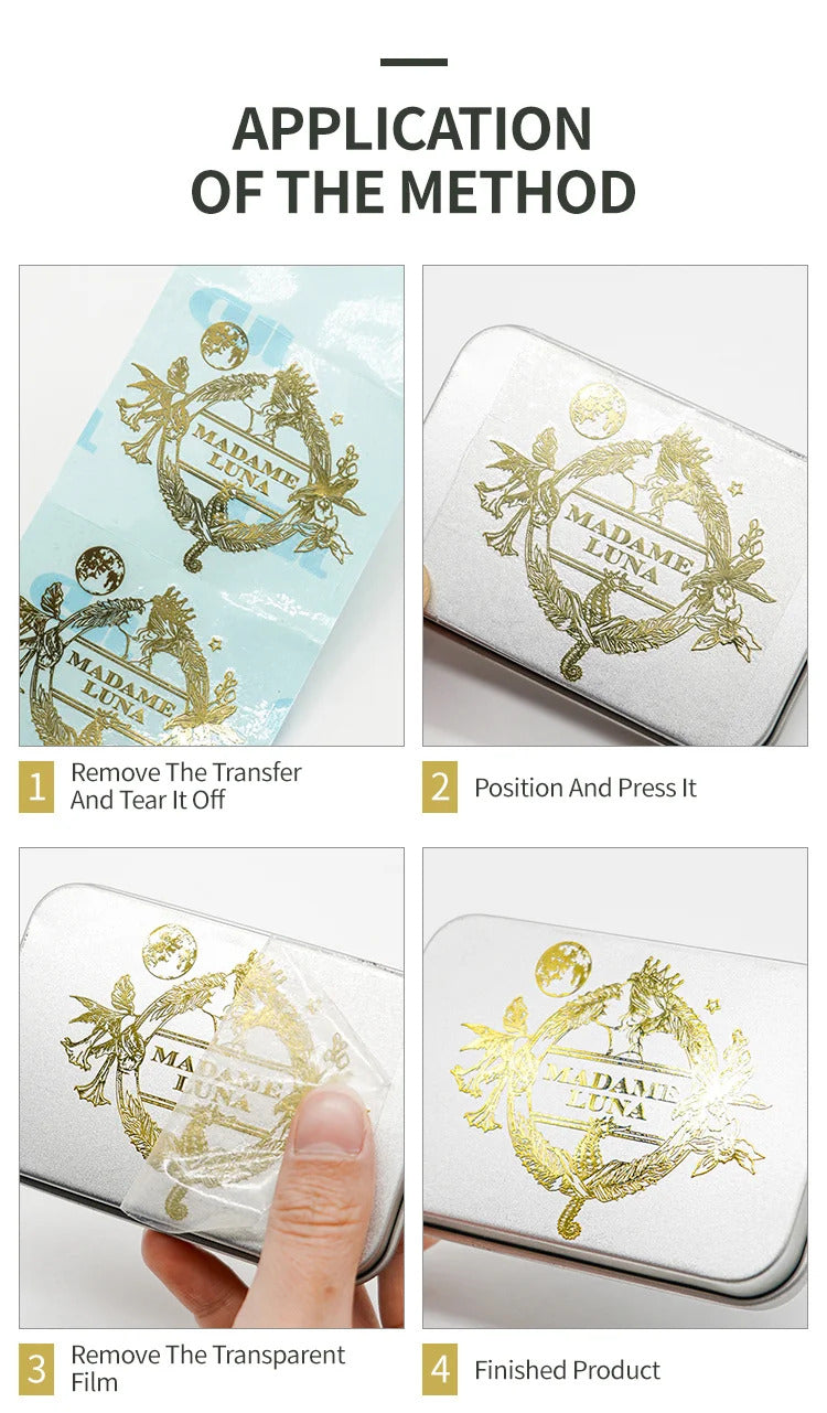 Custom Nickel 3d Logo Transfer stickers