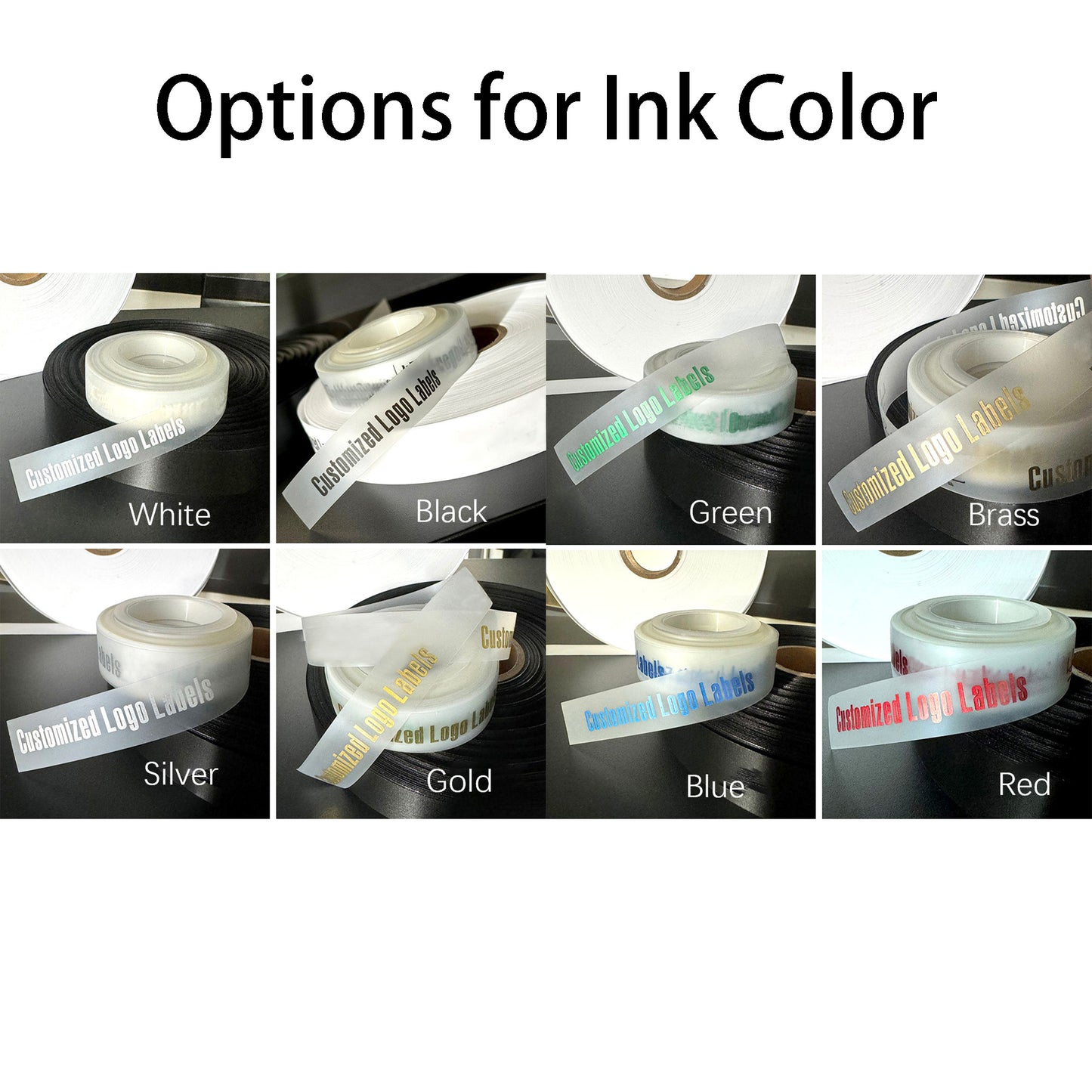 10 yards Matt Ribbon With Custom Logo
