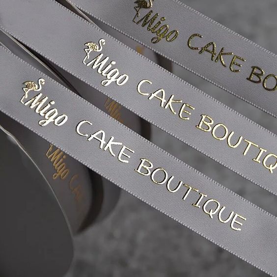 100 Yards Custom Logo 3D hot stamping ribbon