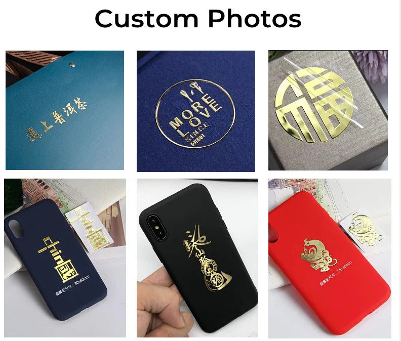 Metallic Printing Custom 3D Logo Transfer Stickers
