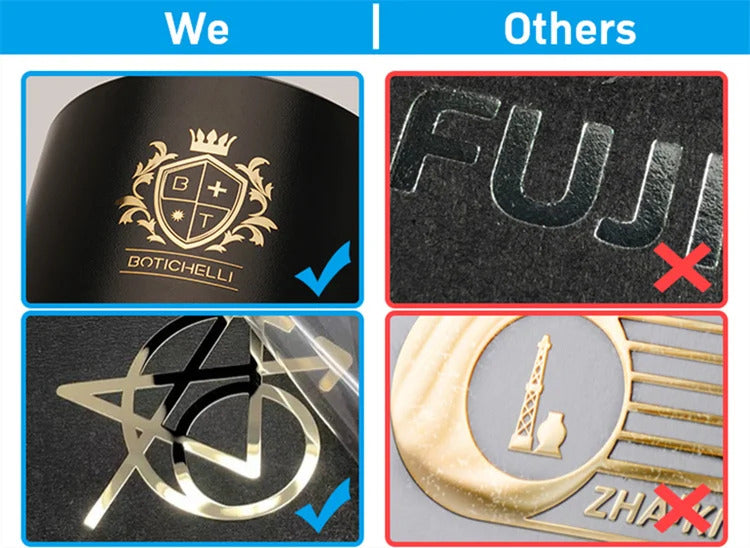 Metallic Printing Custom 3D Logo Transfer Stickers