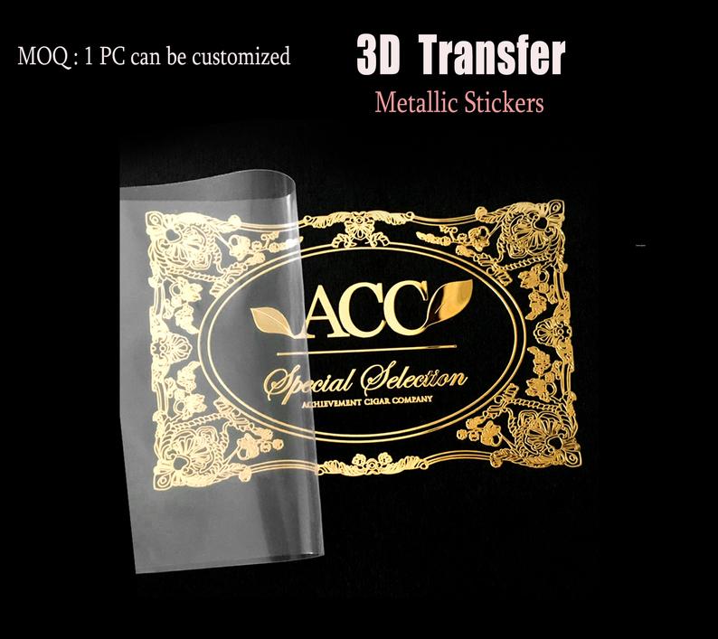 Custom 3d Logo Metal Transfer Stickers