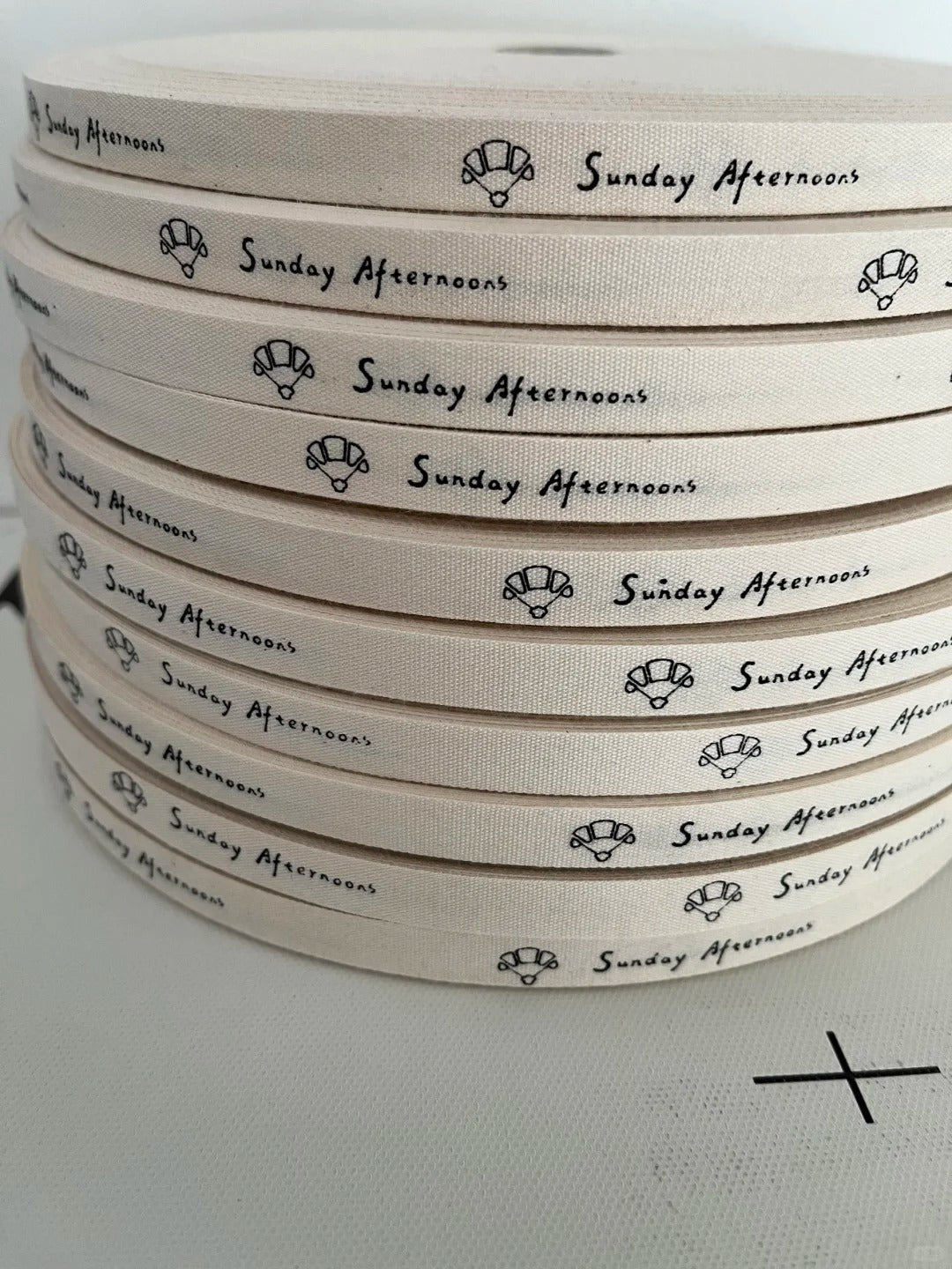 100yards 1/2 inch Customized Logo Cotton Ribbon