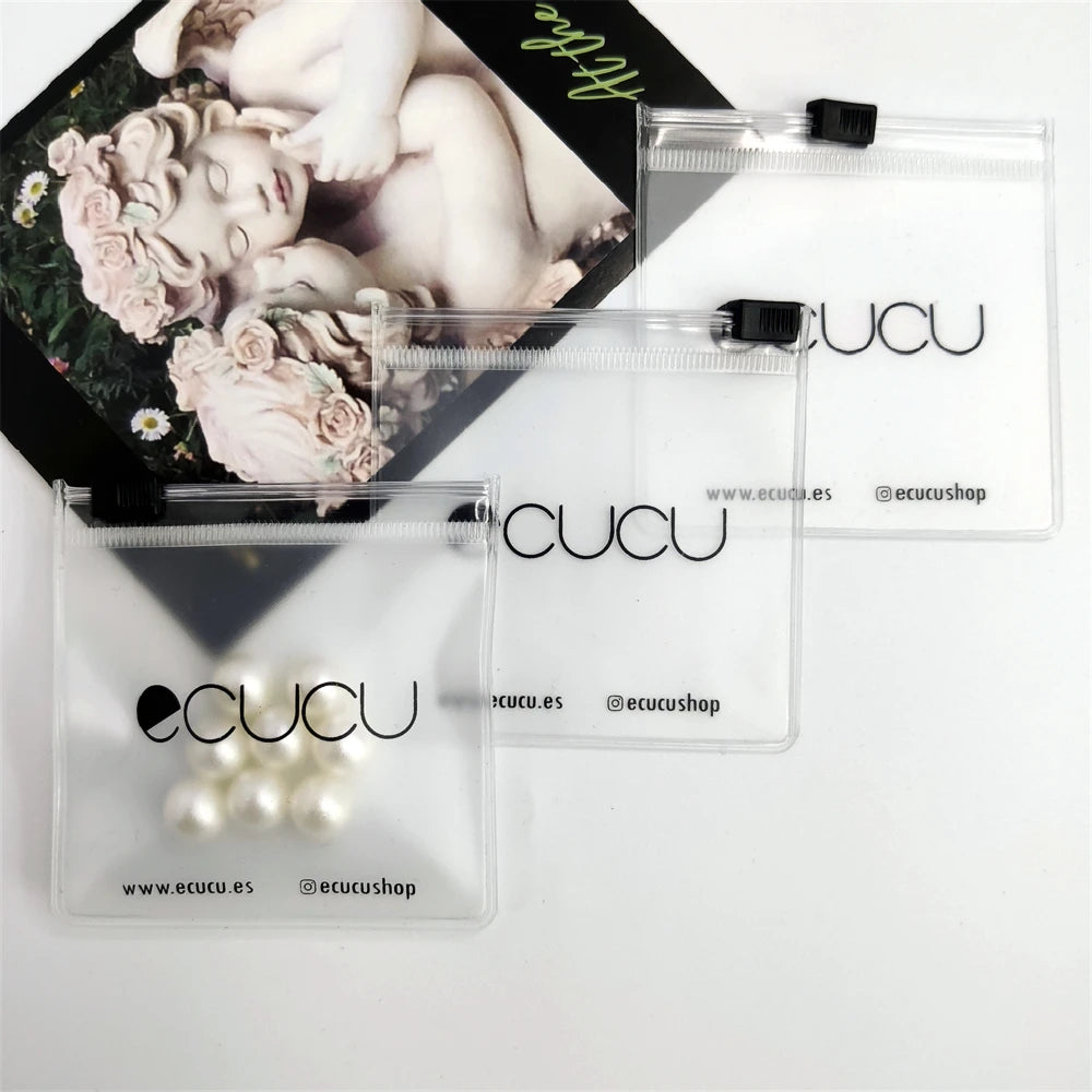 Custom Logo Printed Small Jewelry Frosted Packaging Bags Wholesale