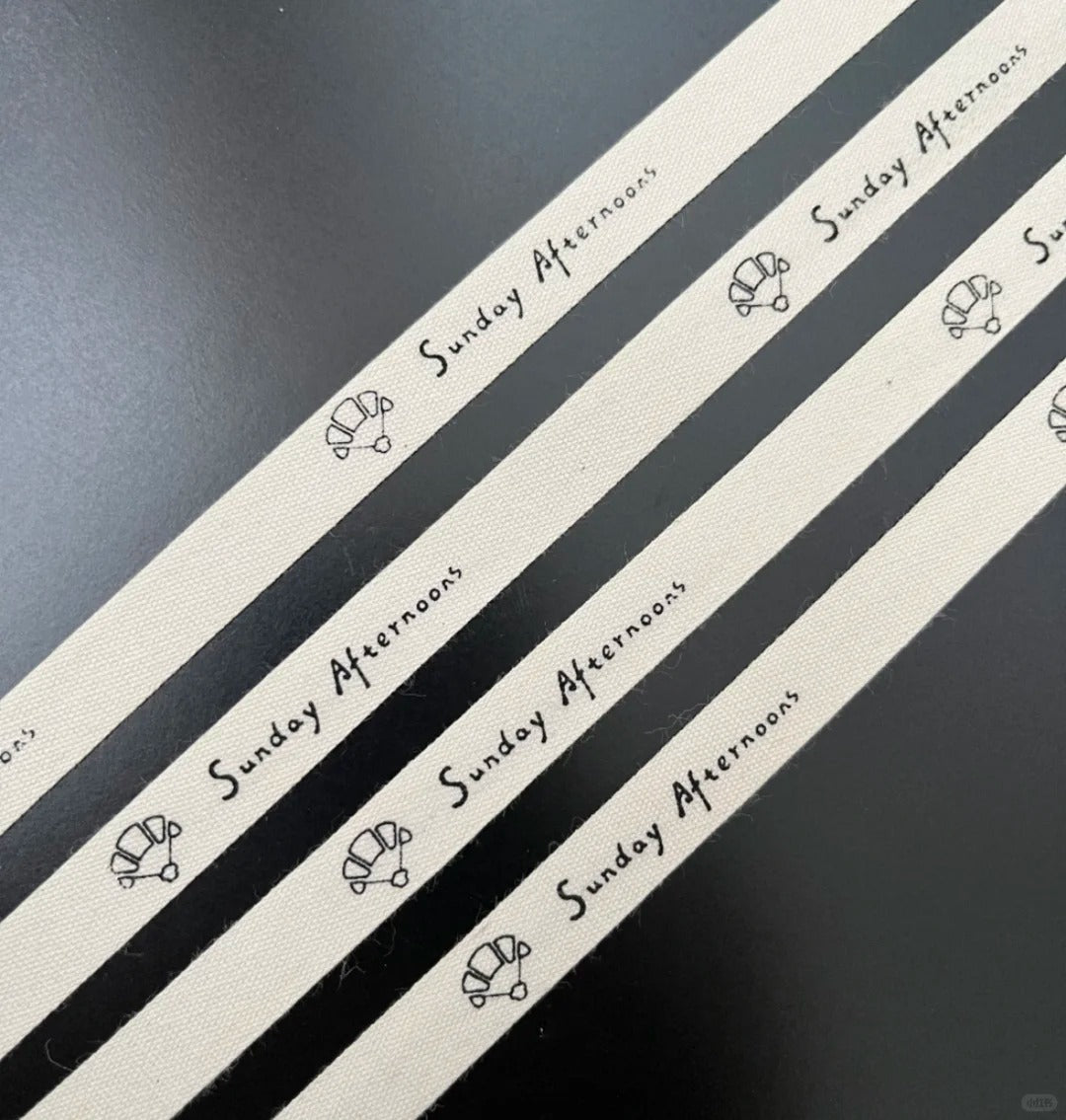 100yards 1/2 inch Customized Logo Cotton Ribbon