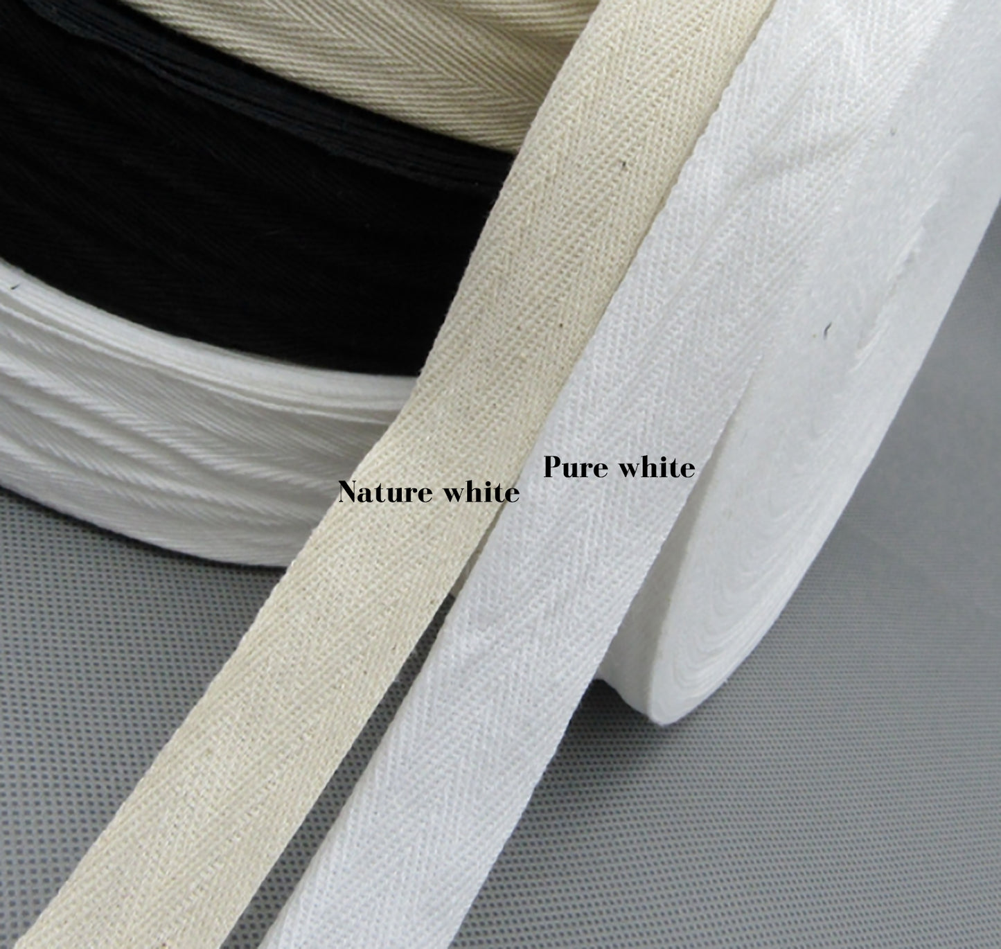 100yards Customized Logo Twill Cotton Ribbons