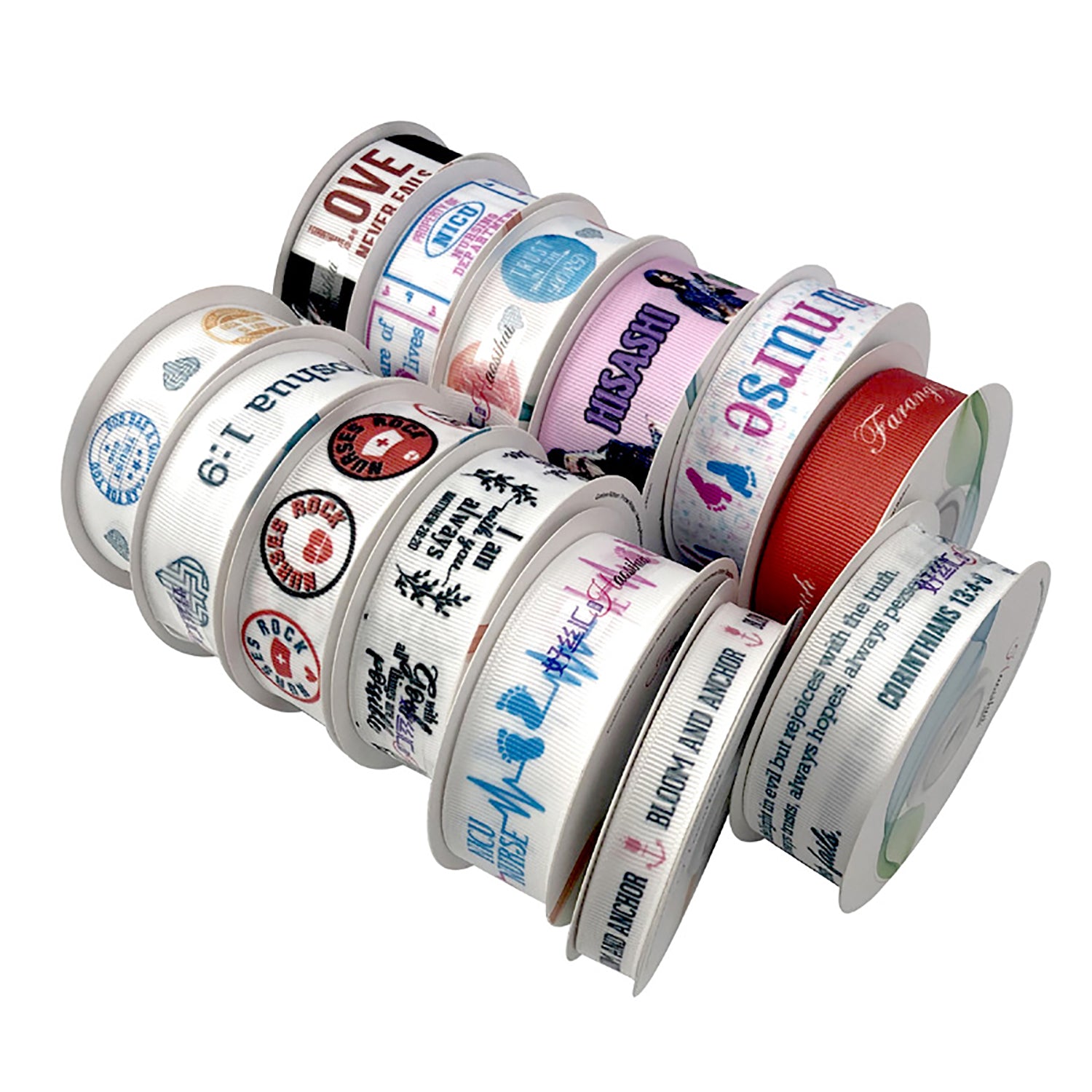 Personalized Printed Ribbon | Logo Printed Ribbon| 100 yards Spool ...