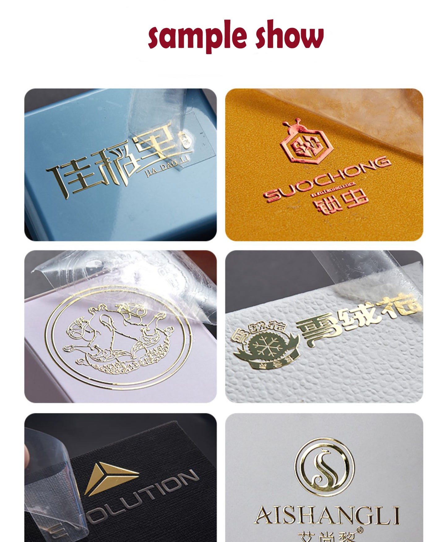 Custom 3d Logo Metal Transfer Stickers