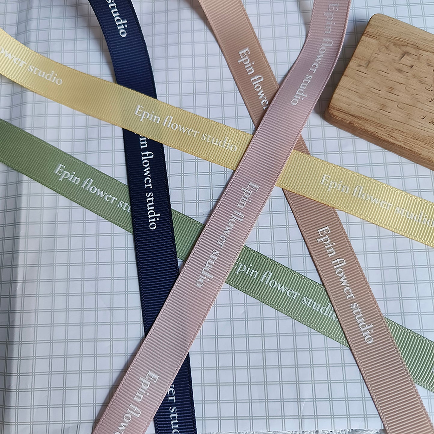 100 Yards Personalized Logo Grosgrain Ribbon