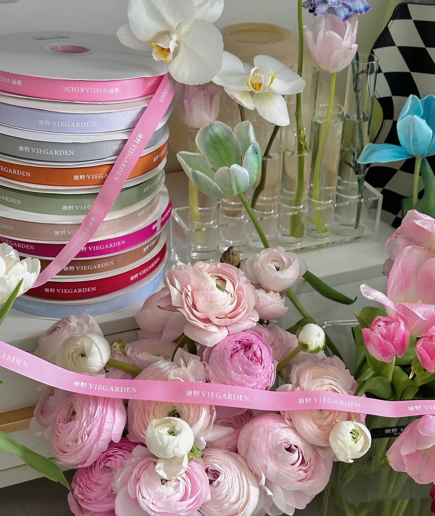 100 Yards Personalized Logo Grosgrain Ribbon