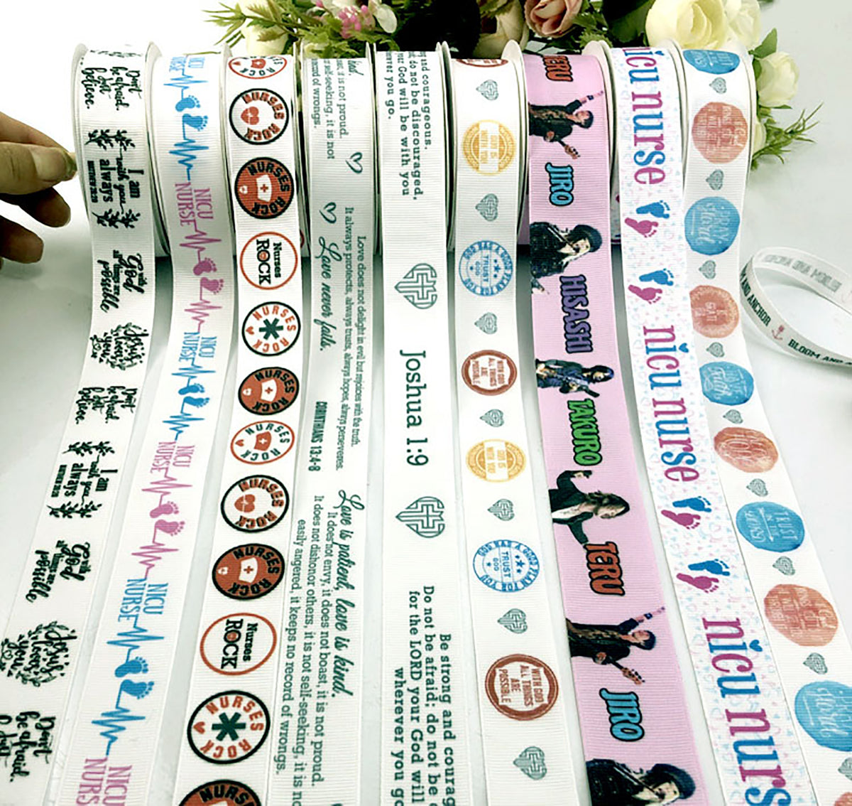 Custom Ribbon Colour Personalized Full Color Printing Satin Ribbon – Ankaicustom