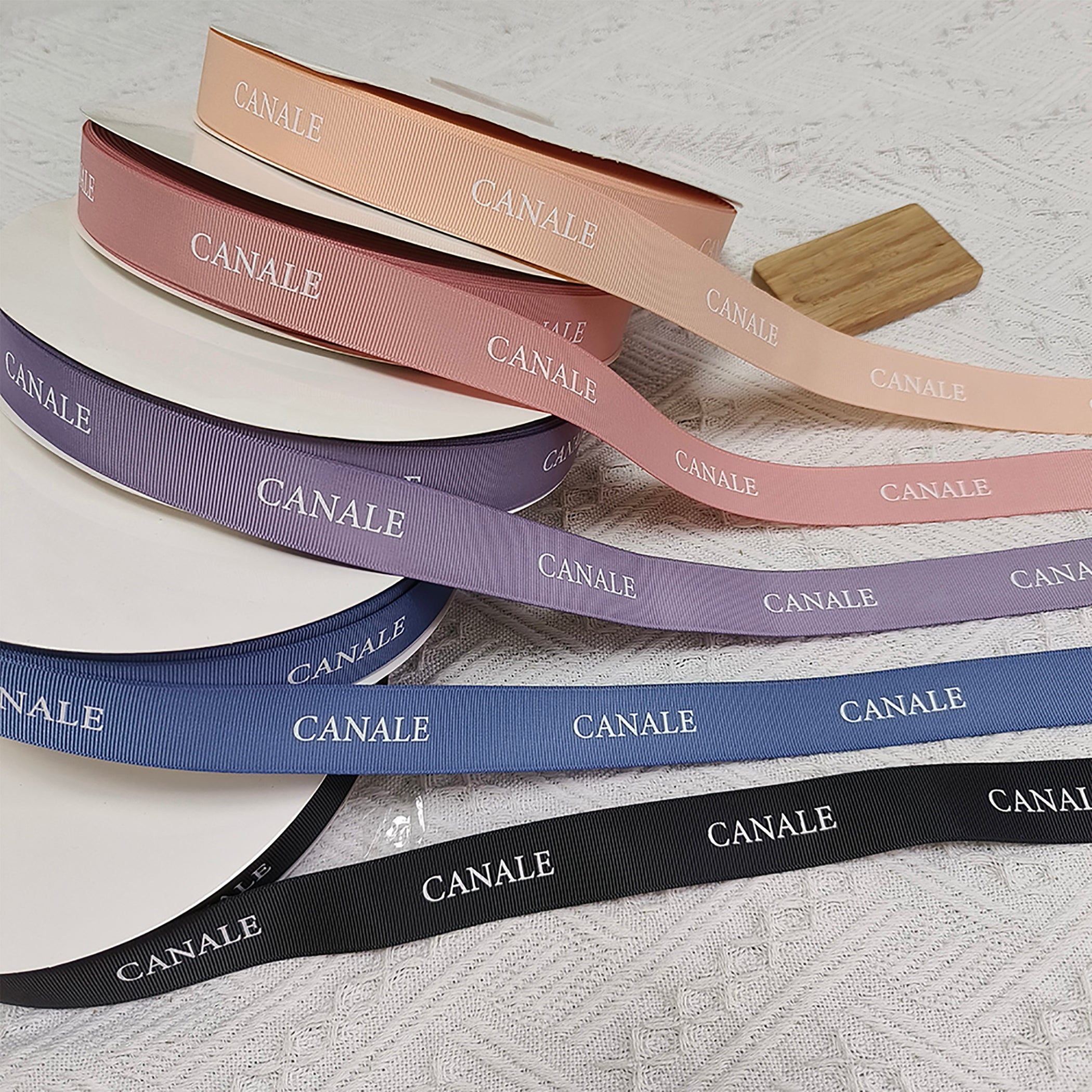 Customisable Ribbon Personalized grosgrain ribbon printed with your logo text image ...