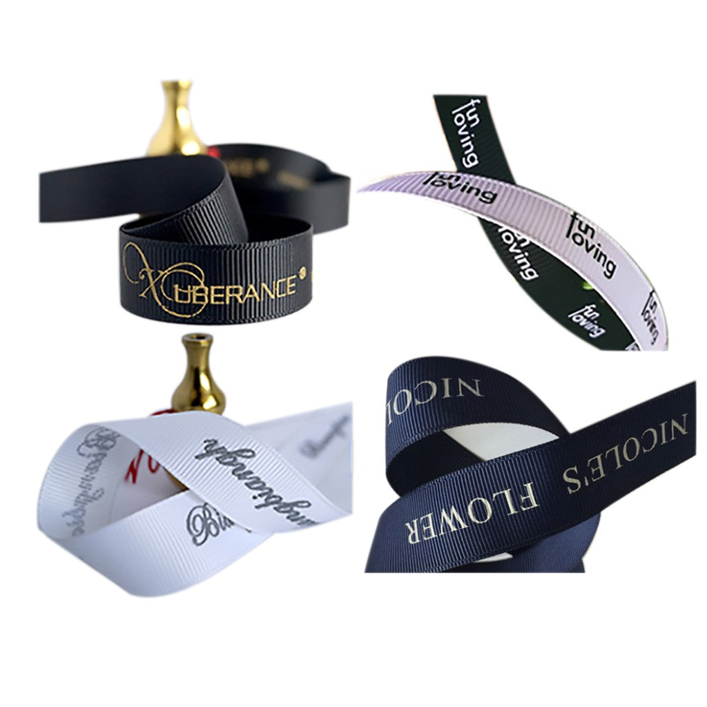 customized printed grosgrain ribbon