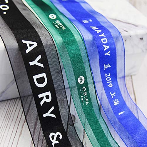 Pfl Ribbon Personalized Satin Center Organza Ribbon 100yards Roll – Ankaicustom