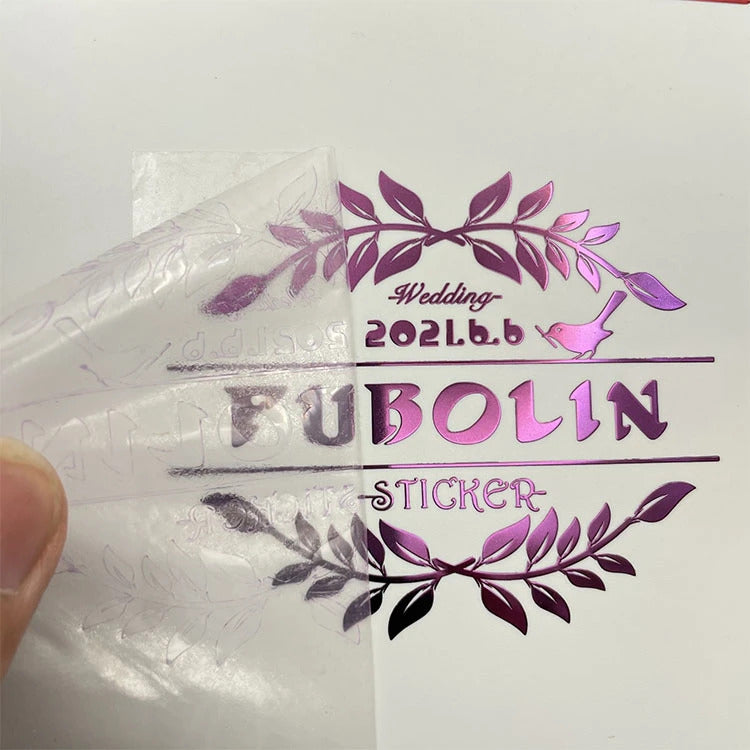 Metallic Printing Custom 3D Logo Transfer Stickers