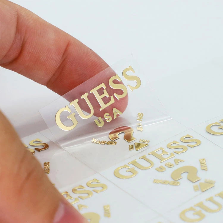 Metallic Printing Custom 3D Logo Transfer Stickers