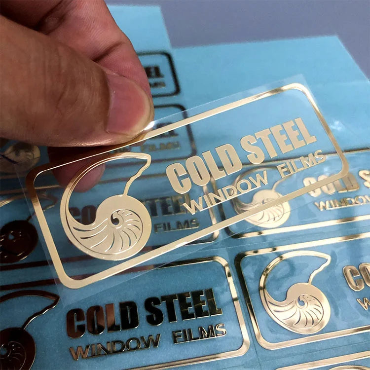 Metallic Printing Custom 3D Logo Transfer Stickers
