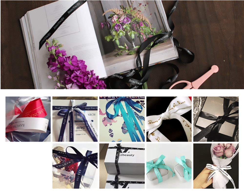 Customized printed Satin ribbon with your own logo text – Ankaicustom